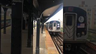 R143 L Train Departing Atlantic Ave 050424 [upl. by Strawn]