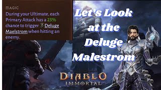 Lets Take a Look at The Deluge Maelstrom Vanguard Affix and Thoughts About It  Diablo Immortal [upl. by Farver]