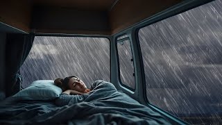 Rain Sounds For Sleeping  99 Instantly Fall Asleep With Rain Sound outside the window At Night [upl. by Arratal183]