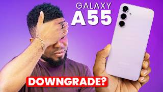 Samsung Galaxy A55 Review  A DOWNGRADE from the Galaxy A54 [upl. by Golanka745]