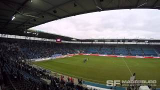 Support nach dem Abpfiff 1 FC Magdeburg  Holstein Kiel [upl. by Yclehc]