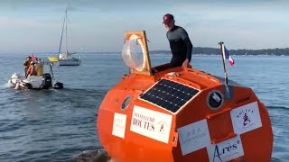 Septuagenarian from France to cross the Atlantic in a barrel [upl. by Naneek]