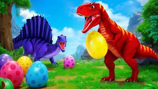 Trex Dinosaur Egg Heist Adventure Funny Dinosaurs Comedy Cartoons  Jurassic World [upl. by Siuoleoj]