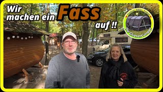 Campen im FassPotsdam Berlin Weinfass ebike fun brandenburg sanssouci Park schloß urlaub [upl. by Macri]