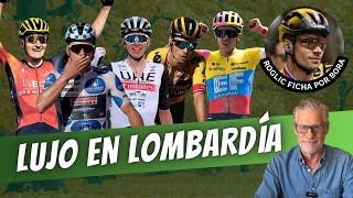 🌟 POGACAR EVENEPOEL y ROGLIC alumbran LOMBARDÍA 🇮🇹 [upl. by Bach]