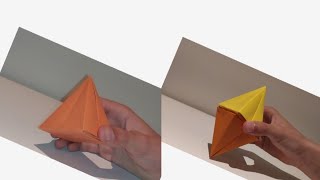 ¿Como hacer una pirámide y octaedro irregular de origami  papel   Origamis De Marc [upl. by Giraldo]