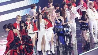 4K 231225 Ending 엔딩 aespa LE SSERAFIM NewJeans IVE NCT THEBOYZ ITZY NMIXX 직캠fancam [upl. by Kcirnek]