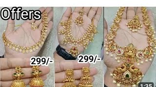 wholesale💥 1gm gold jewellery collectionlow price jewellery collectionbridal jewellery collection✅ [upl. by Yarazed]