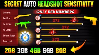 Secret Headshot Sensitivity😱 After Ob43 Update Headshot SensitivityFree Fire Auto Headshot Setting [upl. by Christean]