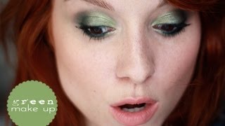 Green make up  maquillage vert [upl. by Ahsenot]