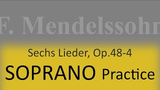 Mendelssohn Op484 Lerchengesang  Soprano practice [upl. by Winni587]