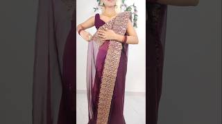 broad border jimmy choo saree stylesareedrapings drapingsaree fashion [upl. by Hanschen]