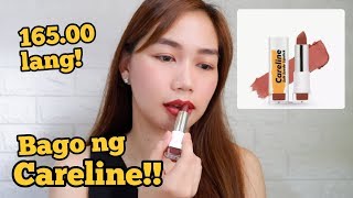 CARELINE SOFT SUEDE LIPSTICK REVIEW  PHILIPPINES [upl. by Adams194]