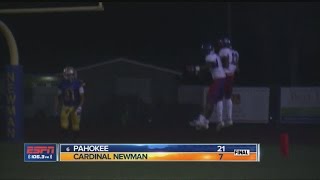 Pahokee knocks off Cardinal Newman [upl. by Onitselec646]