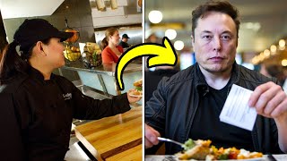 Waitress Is Only Person Nice To Elon Musk The Next Day She Arrives To Work In A Cybertruck And [upl. by Ahsaei]