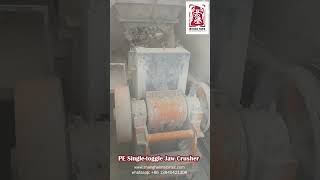 PE singletoggle jaw crusher [upl. by Nnhoj385]