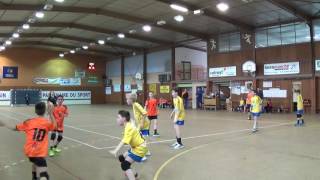 Match handball ES Chaussin moins de 13 garçons A contre Vesoul  25 mars 2017  1er tiers temps [upl. by Wickner]