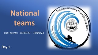 Day1 European Lifesaving Championships 2023 National Teams [upl. by Itin]