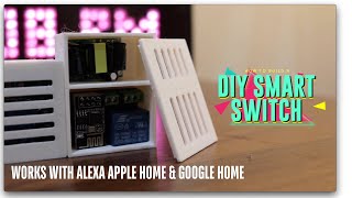 DIY 5 Smart Home WiFi Switch  Works Offline amp with Alexa amp Google Home [upl. by Doowrehs]