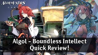 Alchemy Stars Algol  Boundless Intellect Quick Review [upl. by Heinrich]