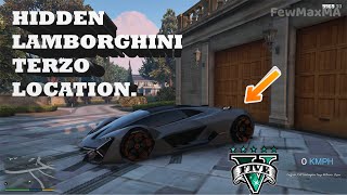 Gta 5 secret Lamborghini Terzo location hidden loaction [upl. by Kiker171]