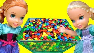 Candy Orbeez Gems  Elsa amp Anna toddlers  fun playing [upl. by Lally]