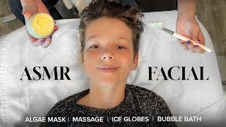 ASMR Face Massage  Giving My Son A Facial [upl. by Lester]