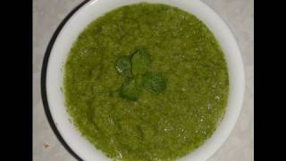 Green chutney  Apple and Cilantro Chutney Recipe by Bhavna [upl. by Bolton]