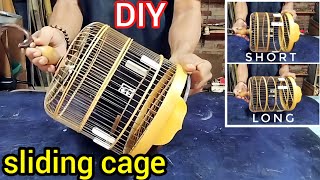 Unique can be long or short sliding cage  DIY cage [upl. by Beghtol614]