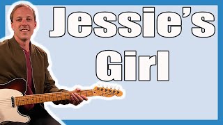 Jessies Girl Guitar Lesson Rick Springfield [upl. by Cirle]