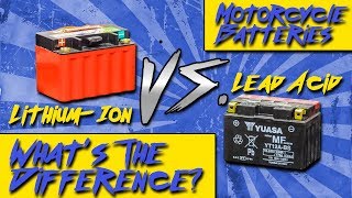 LithiumIon VS Lead Acid Motorcycle Batteries  Sportbiketrackgearcom [upl. by Lyudmila750]