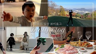 Eng Sub 비전힐스 CC 해신탕  빼빼로 데이 돌잔치 돌준맘  돔페리뇽 샴페인 영덕대게 방어회 [upl. by Cattima]