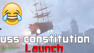 Fallout 4 USS Constitution Launch  Side with Captain Ironsides [upl. by Reyaht104]