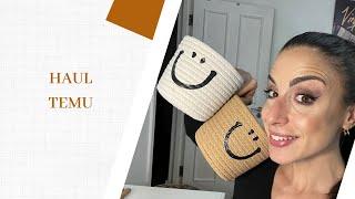 HAUL TEMU E CODICE SCONTO PER VOI ☺️  Antonella Paglino temu temuhaul [upl. by Rfinnej462]