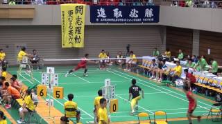 2017 バドミントン男子学校対抗 日章学園vs聖ウルスラ英智 準々決勝 4 [upl. by Odlonra435]