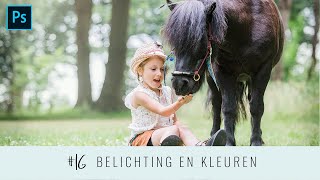 Photoshop voor beginners 16  Belichting en levendigheidverzadiging [upl. by Ellimak]