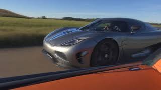 🤑Bugatti Veyron 164 Grand Sport Vitesse vs Koenigsegg Agera R new angle [upl. by Vedis]