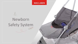 How to use the Newborn Safety System on your Maclaren Stroller [upl. by Emmett]