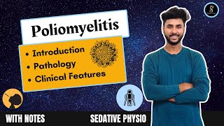 Poliomyelitis  Pathology Clinical Features  Physiotherapy  Sedative Physio [upl. by Nob]