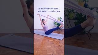 How can the resistance band support you safely pilatesmatwork resistancebands spinalhealth [upl. by Aillil]