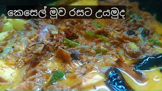 ගැවුන තැන කන්න පුලුවන් කෙසෙල් මුව kesel muwa curry [upl. by Xella830]