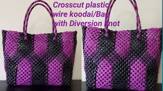 2 colour plastic wire koodai Crosscut plastic wire bag3 roll plstic wire bagwith Diversion knot [upl. by Stockton]