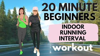 Beginners Running Workout  20 Minute Home Workout to Make Running Easy  with Running Tips [upl. by Ainud306]