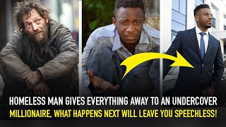 Homeless gives everything to an undercover millionaire Heartwarming homeless to millionaire story [upl. by Isoj854]