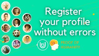 Register your profile without errors  Proof of Humanity [upl. by Ecahc834]