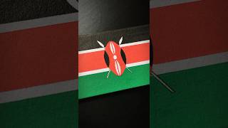 KENYA 🇰🇪 Flag Drawing kenya africa posca flagdrawing [upl. by Habeh]