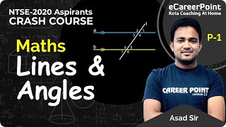 Lines amp Angles Part 1  Crash Course  MAT  Class 9th amp 10th  Asad Sir  Career PointNTSE [upl. by Adore]