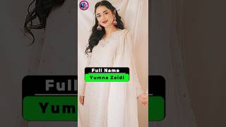 Yumna Zaidi Biography [upl. by Ritz589]