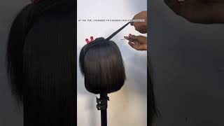 Bob wig styling😍😍 wigs wigrevamp hairstylists wigtutorial wigmaker [upl. by Zachary100]