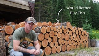 Why Buying Firewood Can Be Smarter Than Cutting Your Own firewood homestead selfsufficiency [upl. by Arremat]